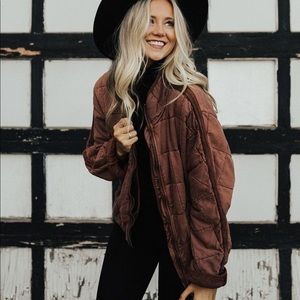 Free People Dolman Quilted Jacket